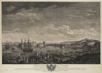 KG 13410
<br/>
Havens van Frankrijk: entree haven van Marseille
<br/>
<em>Cochin de Jongere, Charles Nicolas de (1715 - 1790)</em>